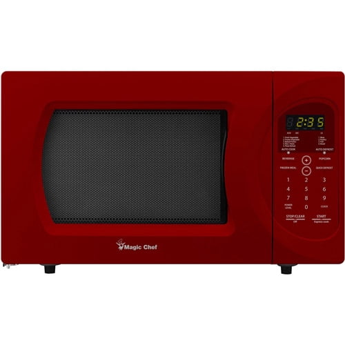 Magic chef red microwave